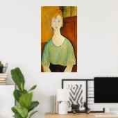 Fille en vert - Amedeo Modigliani Affiche d'art fi (Bureau à domicile)