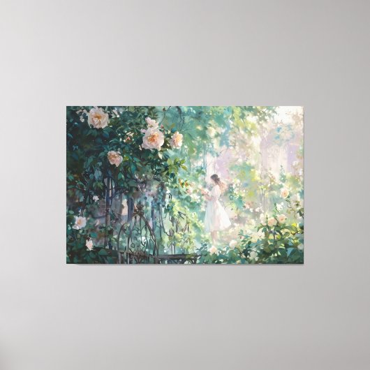 *~* Fille ESCALADE ROSE TV2 toile étirée Impressio (Recto)