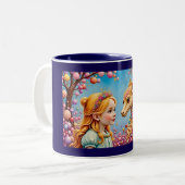 ~ Fille et bébé Dragon ~ Mug (Devant gauche)
