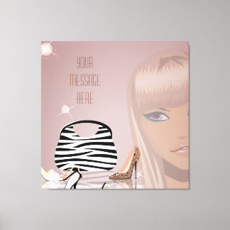 Fille et chaussures toile enveloppée