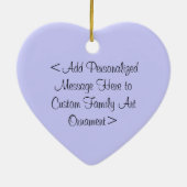 Fille et père Famille Ornements personnalisés (Dos)