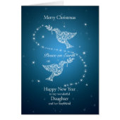 Fille et son ami, Noël de colombes (Devant)