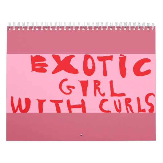 fille exotique avec le calendrier de boucles (Protection)