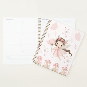 Fille Fée Rose Illustration de Fée Pastel Mignon