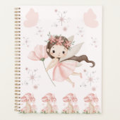 Fille Fée Rose | Illustration de Fée Pastel Mignon (Devant)