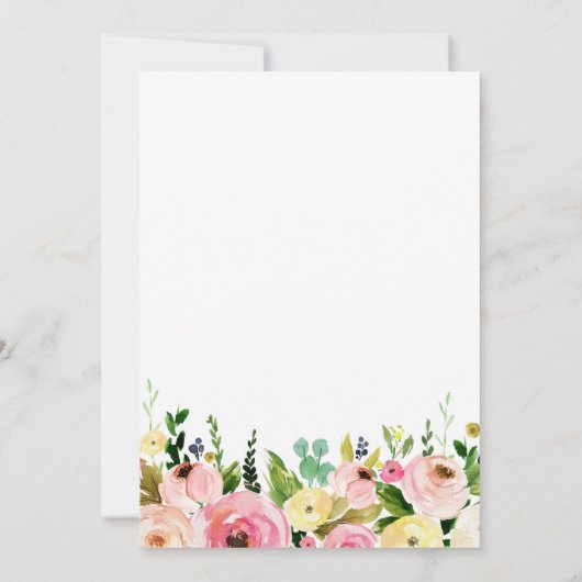 fille ferme porc invitation d'anniversaire (Dos)