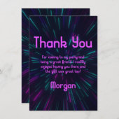 Fille Feu Carte de remerciements (Devant / Derrière)