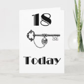 FILLE/FILS 18E CARTE D'ANNIVERSAIRE (Devant)