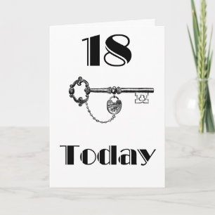 FILLE/FILS 18E CARTE D'ANNIVERSAIRE