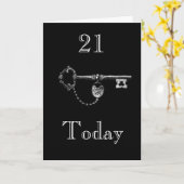 FILLE/FILS 21E CARTE D'ANNIVERSAIRE (Fleur jaune)