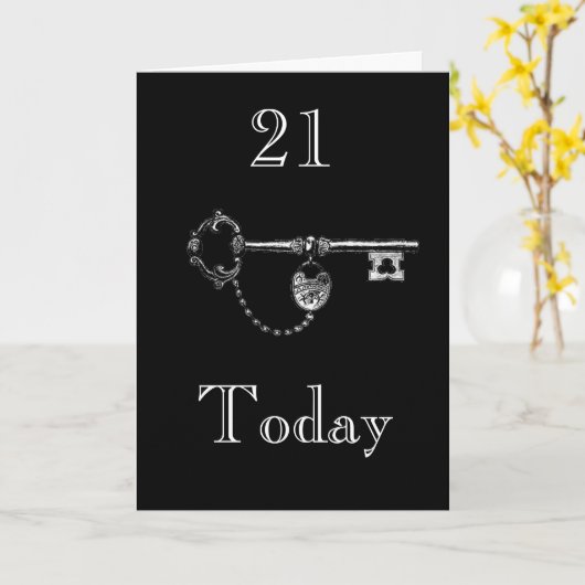 FILLE/FILS 21E CARTE D'ANNIVERSAIRE (Fleur jaune)