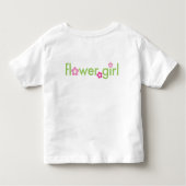 Fille Fleur avec nom - T-shirt Toddler (Dos)