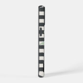 Fille Floral noir blanc Buffalo Nom de la plaque (Côté droit)