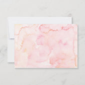 Fille Floral rose première communion Carte de reme (Dos)