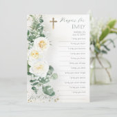 Fille florale Baptême remplir dans la carte de pri (Debout devant)