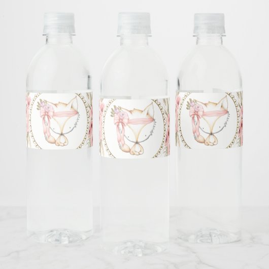 Fille Fox Baby shower bouteille d'eau Étiquettes (Bouteilles)