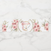 Fille Fox Baby shower bouteille d'eau Étiquettes (Étiquettes simples)