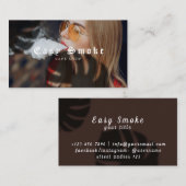 Fille Fumer Vape Carte de visite (Devant / Derrière)