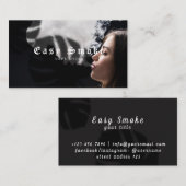 Fille Fumer Vape Carte de visite (Devant / Derrière)