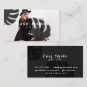 Fille Fumer Vape Carte de visite (Devant / Derrière)