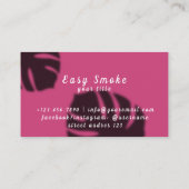 Fille Fumer Vape Carte de visite (Dos)