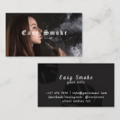 Fille Fumer Vape Carte de visite (Devant / Derrière)