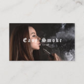 Fille Fumer Vape Carte de visite (Devant)