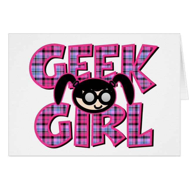 Fille Geek avec graphisme (Devant horizontal)