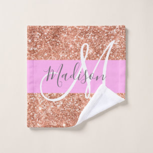 Fille Glam Peach Gold Parties scintillant Nom du m