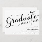 FILLE GRAD | 2013 GRADUATION PARTY INVITATION (Devant / Derrière)