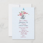 Fille Graduation Tea Celebration Invitation (Devant)