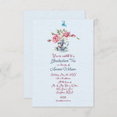 Fille Graduation Tea Celebration Invitation (Devant / Derrière)