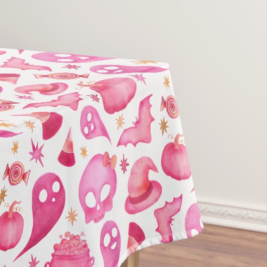Fille Halloween Baby shower Party Pink Nappe (In Situ)