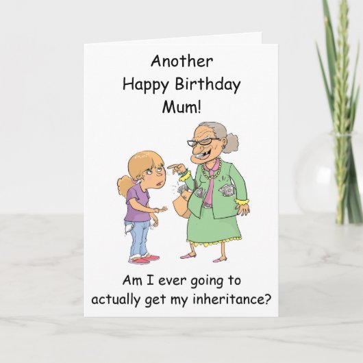 Fille héritage carte d'anniversaire de la fille dr (Devant)