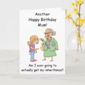 Fille héritage carte d'anniversaire de la fille dr (Fleur jaune)