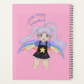 Fille Heureuse Illustration Dessinée à la Main – P (Dos)