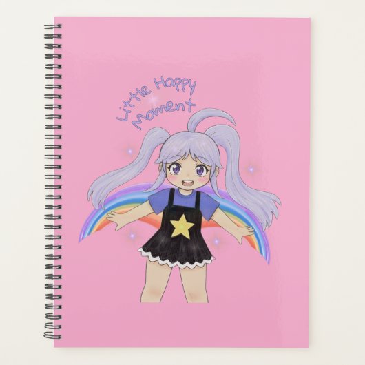 Fille Heureuse Illustration Dessinée à la Main – P (Devant)