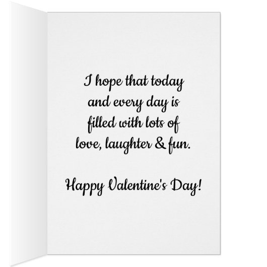 Fille Heureuse Sainte-Valentin de coeur (Intérieur (Droit))