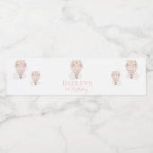 Fille Hot Air Étiquettes Bouteille d'eau de ballon (Étiquettes simples)