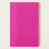 Fille Hot rose Fun Moderne Monogramme Nom (Dos)
