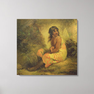 Fille indienne, 1793 (huile sur la toile montée