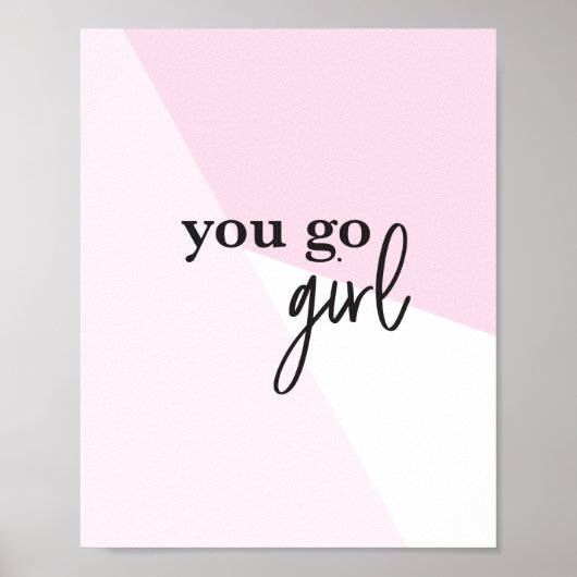 "Fille Inspiration Boss : 'Tu Vas Fille' Poster Im (Devant)
