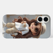 Fille iPhone 16 Coque - Cadeau spécial pour le mei (Verso (horizontal))
