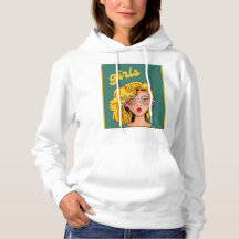 Fille Jaune branchée Belle Sweat - shirt à capuche