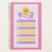 Fille jaune violet Fleur Floral Coeurs de fleurs (Devant)