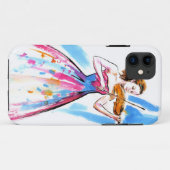 Fille jouant au violon coque iphone (Dos (Horizontal))