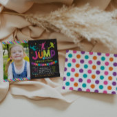 Fille Jump & Jeu Bounce House Invitations d'annive