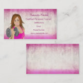 Fille Lifting Carte de visite de formateur personn (Devant / Derrière)