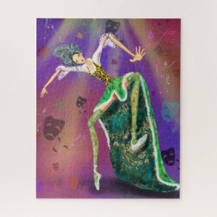Fille Marionnette à Corde Puzzle Théâtre de Marion