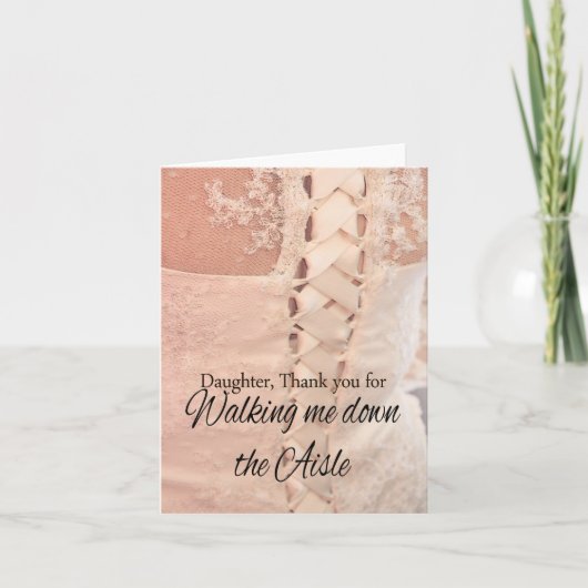 Fille Merci de me faire descendre Aisle (Devant)